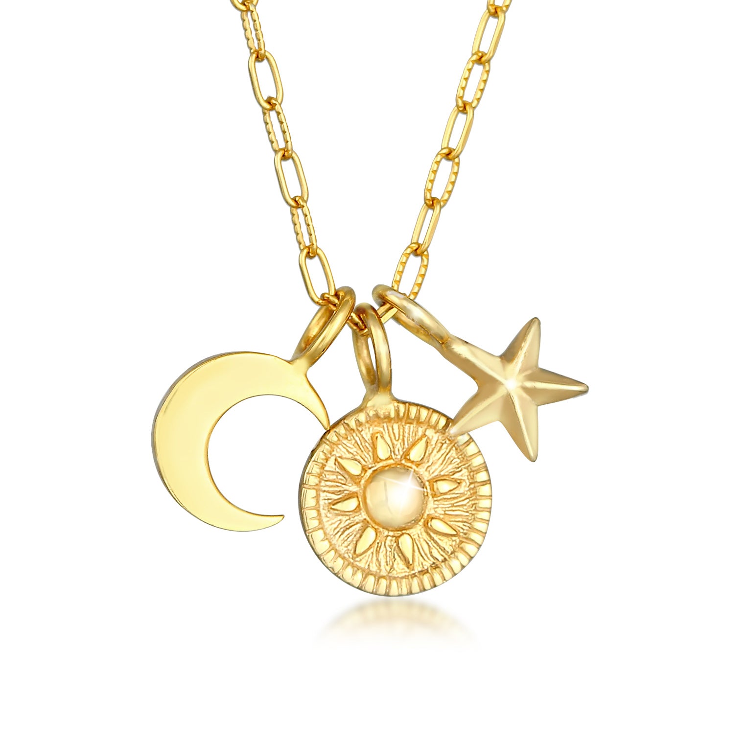 Halskette Sonne Mond Stern – Elli Jewelry
