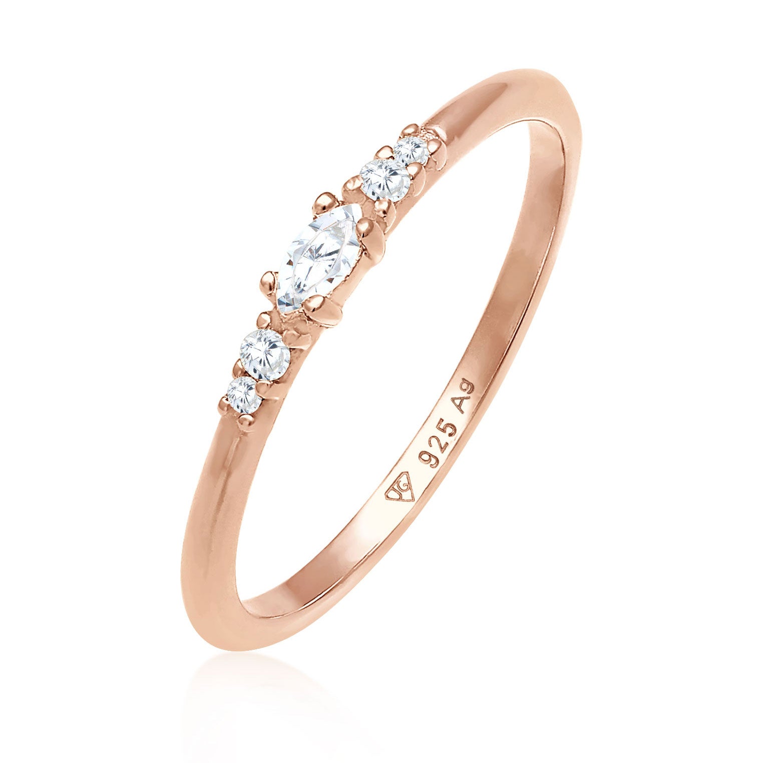 Ring | Zirkonia ( Weiß ) – Elli Jewelry