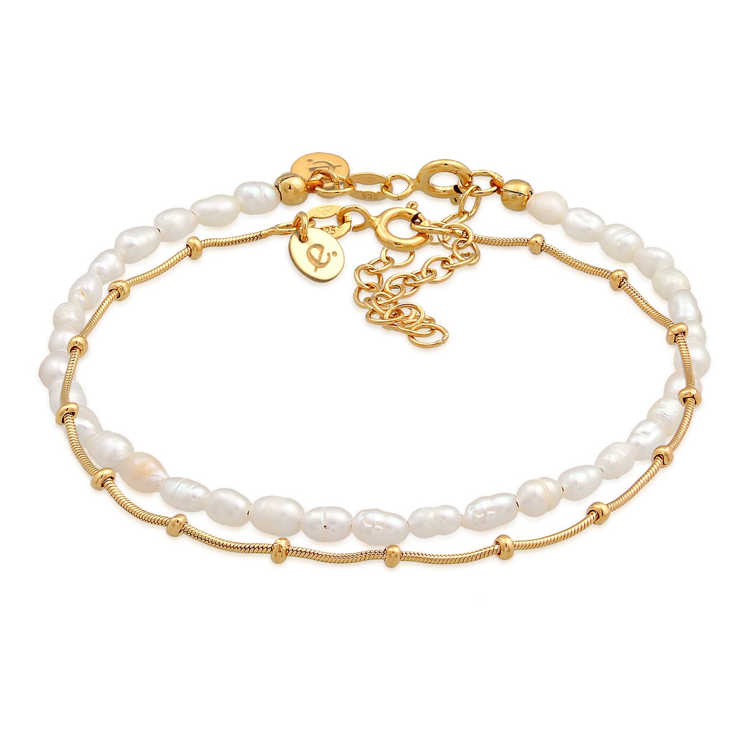 Armband Set Kugelkette  Süßwasserperle – Elli Jewelry