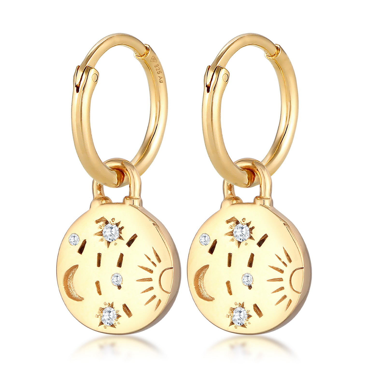 Zirconia (White) Jewelry earrings Elli | hoop –