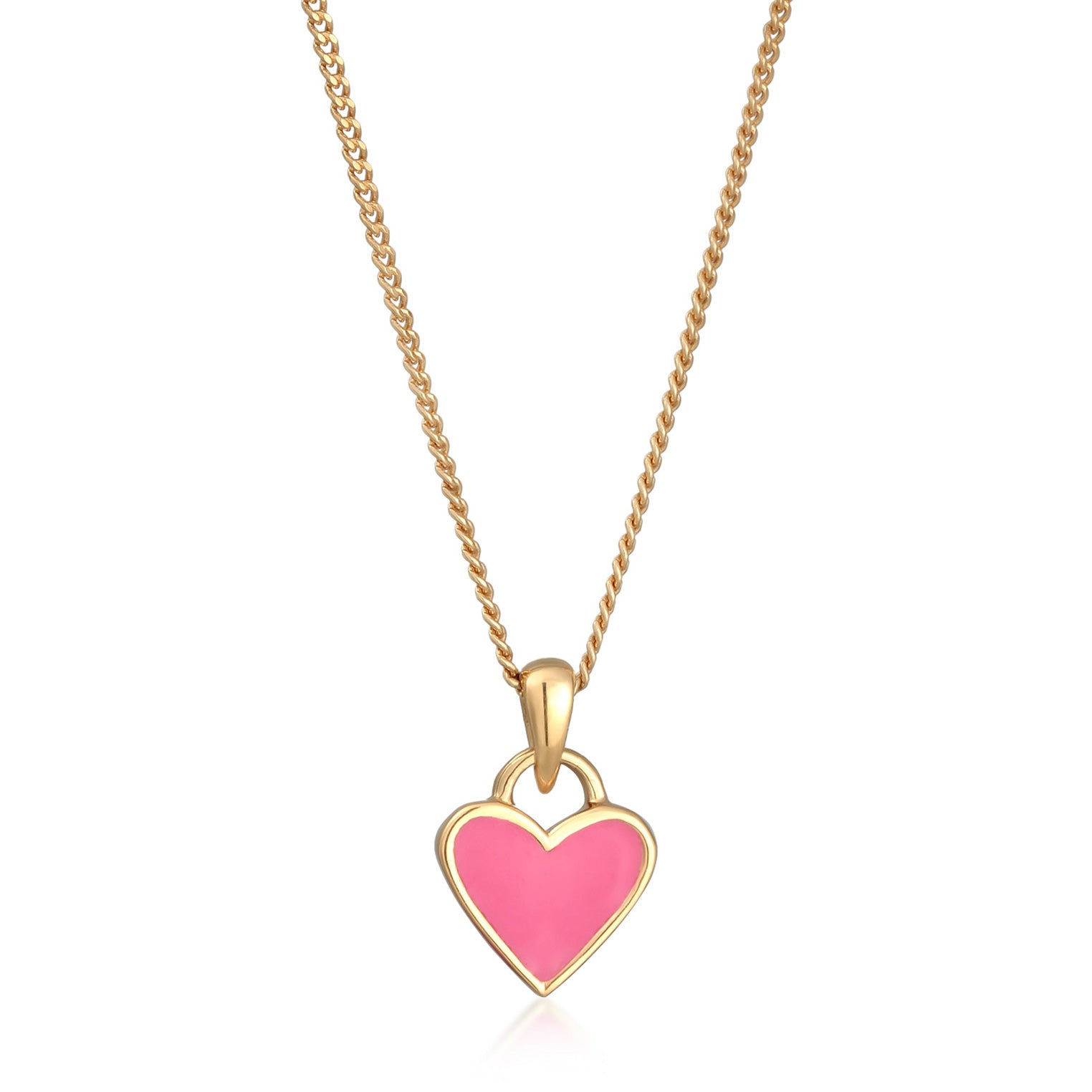 Halskette Herz Anhänger | Emaille – Elli Jewelry