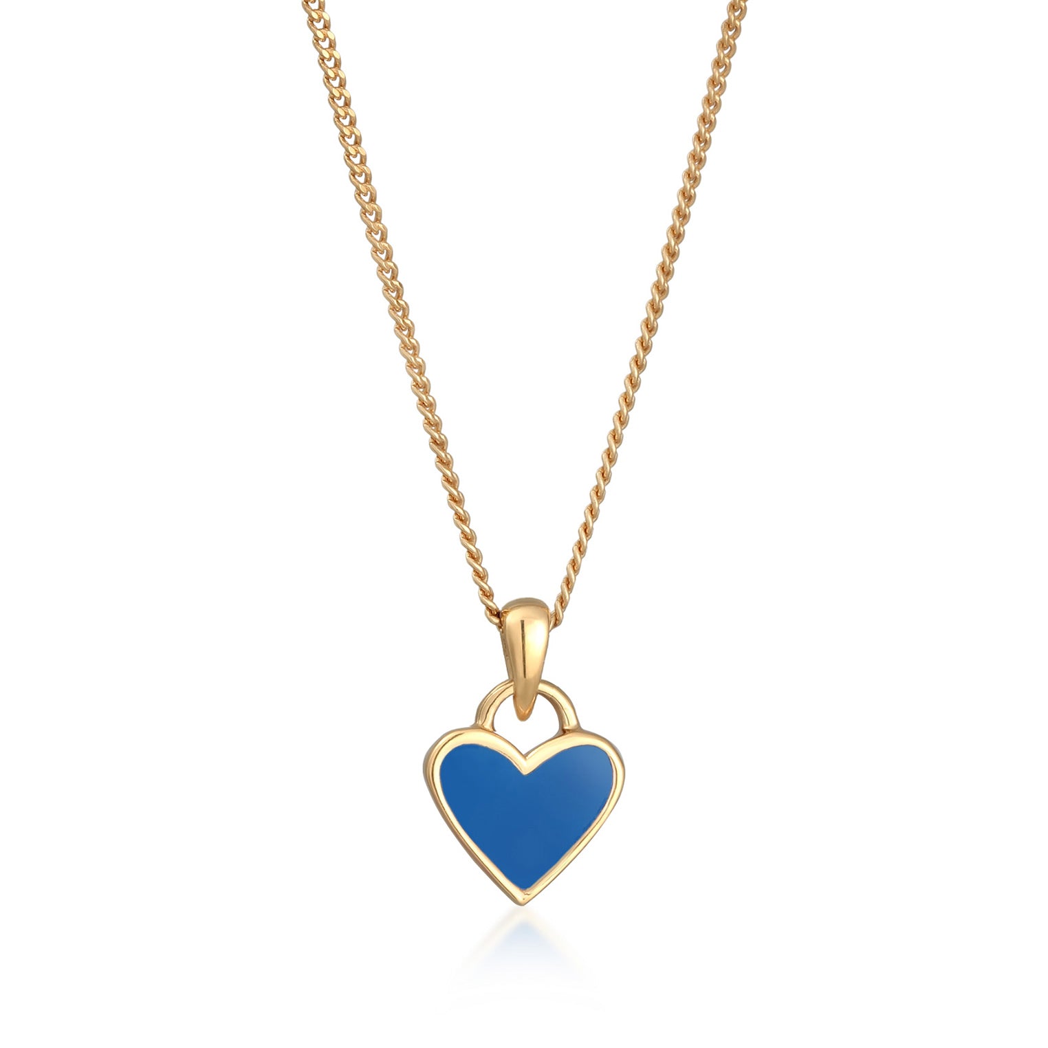 Halskette Herz Anhänger | Emaille – Elli Jewelry