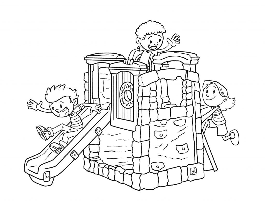 Naturally Playful Woodland Climber II Coloring Page