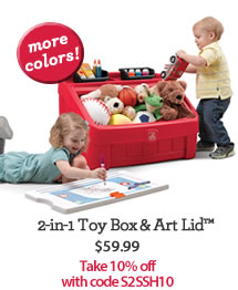 2-in-1 toy box