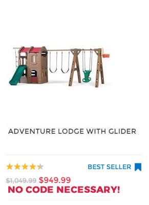 ADVENTURE LODGE PLAY CENTER WITH GLIDER