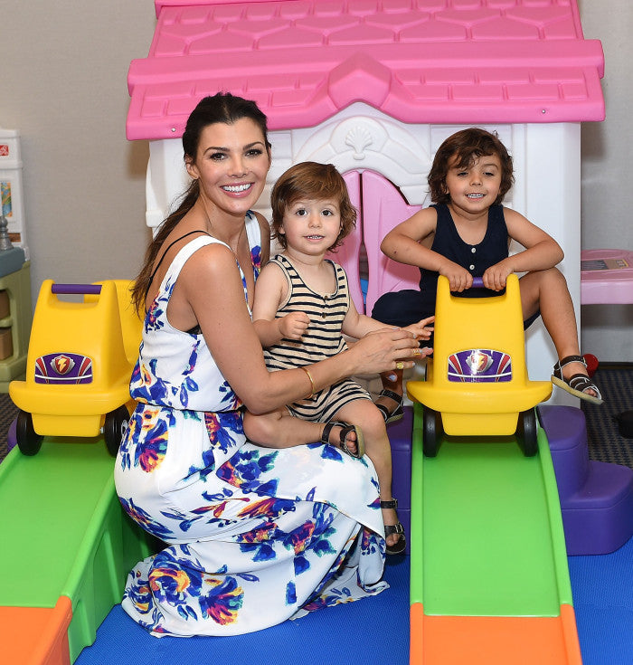 LOS ANGELES, CA - SEPTEMBER 19: Ali Landry and children attend Favored.by Presents The 4th Annual Red CARpet Safety Awareness Event at Skirball Cultural Center on September 19, 2015 in Los Angeles, California. (Photo by Stefanie Keenan/Getty Images for Favored.by)