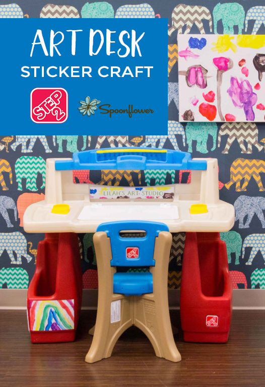 Art Desk Sticker Craft | Step2 + Spoonflower