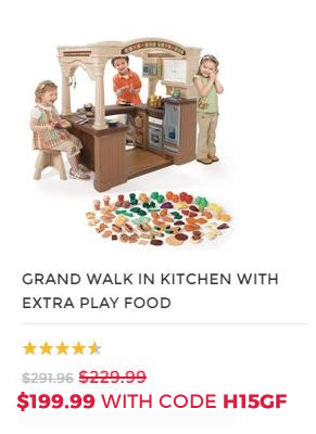 GRAND WALK IN KITCHEN WITH PLAY FOOD