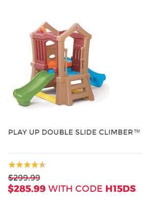 PLAY UP DOUBLE SLIDE CLIMBER