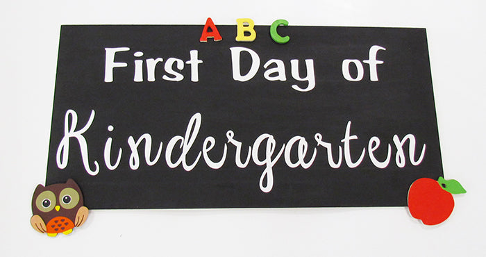Learn how to make this First Day of School sign