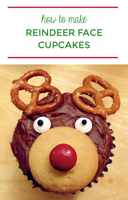 Holiday Dessert Idea - How to Make Festive Reindeer Face Cupcakes | Step2 Blog