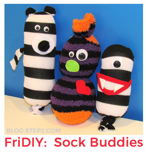 Create fun sock buddies with leftover socks!