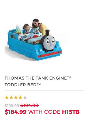 THOMAS THE TANK ENGINE TODDLER BED