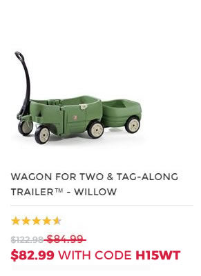 WAGON FOR TWO AND TAG ALONG TRAILER
