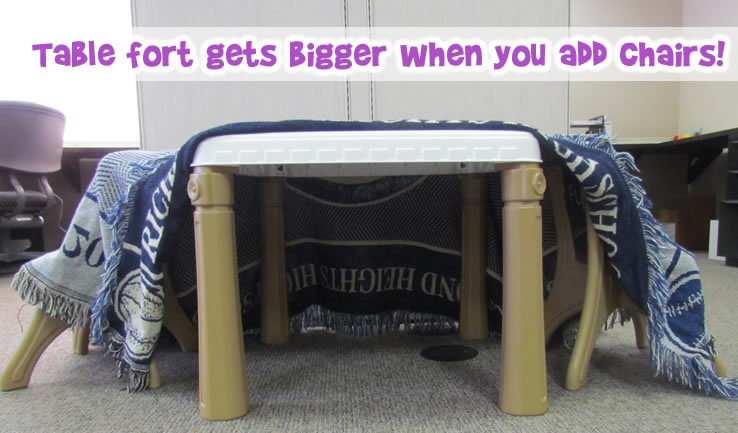 bigger table fort