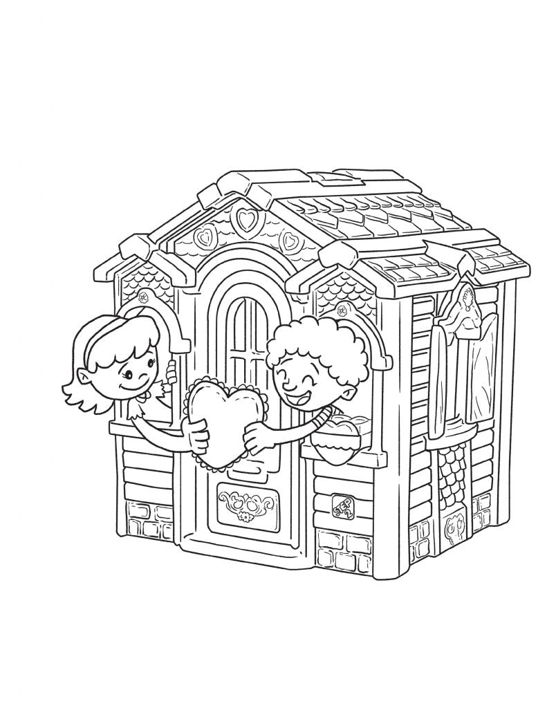 Sweetheart Playhouse Coloring Page