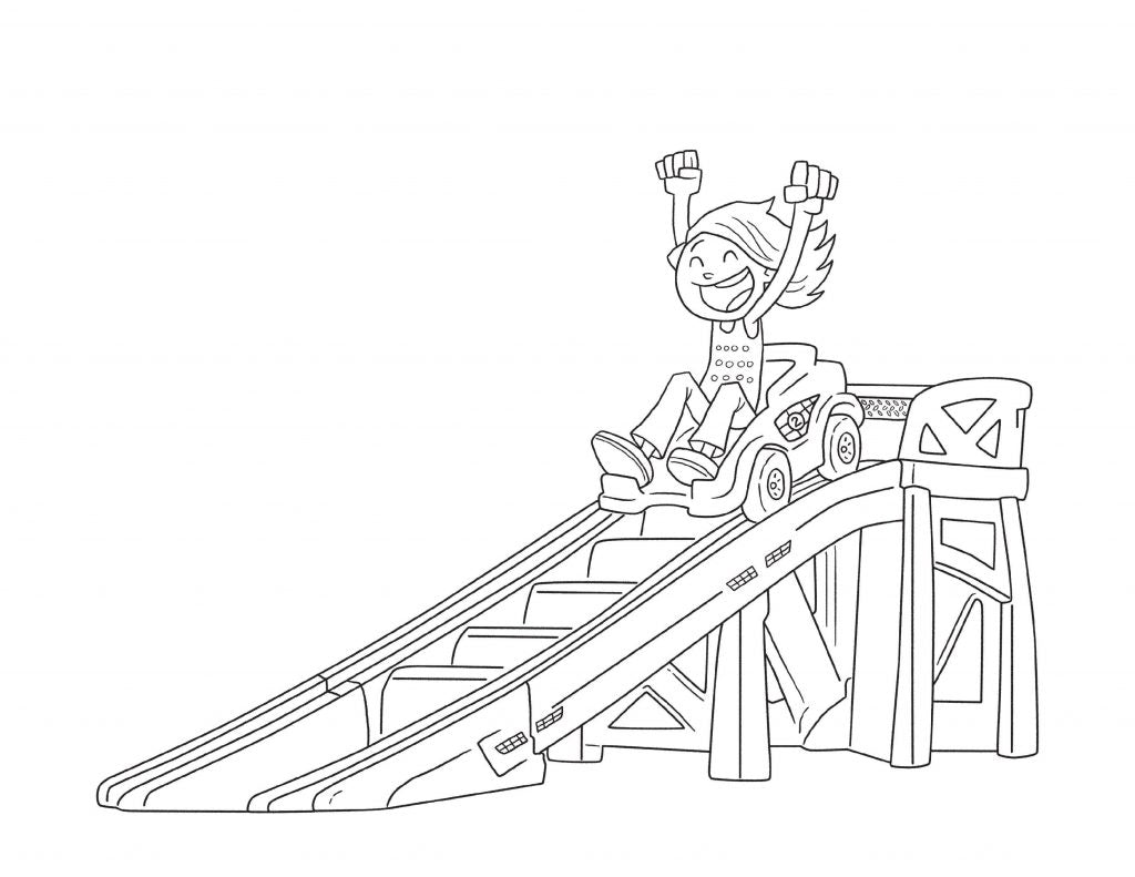 Extreme Coaster Coloring Page