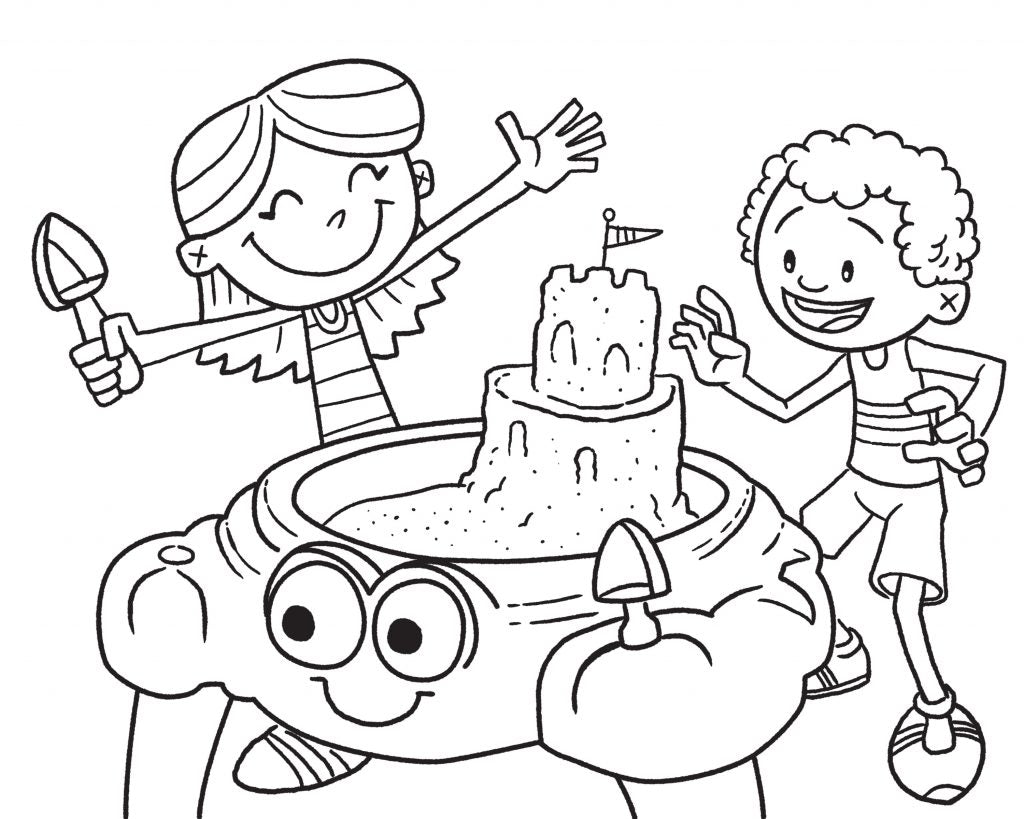 Crabbie Sand Table Coloring Page