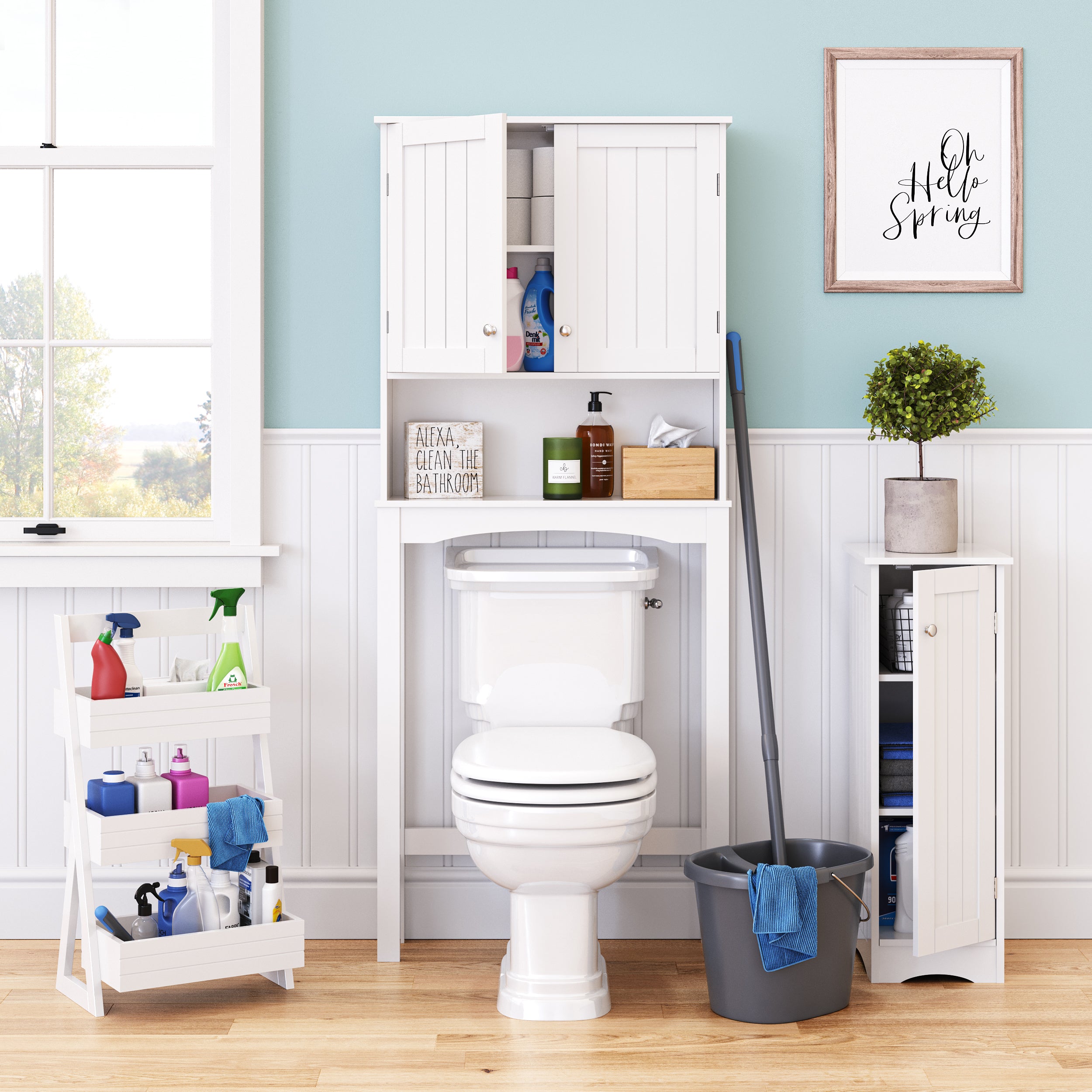 Somerset Bathroom Storage Cabinet White - Riverridge Home : Target