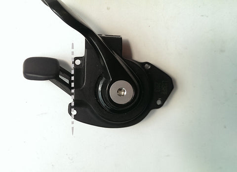 The second shift lever is shown with a dotted line over the top
