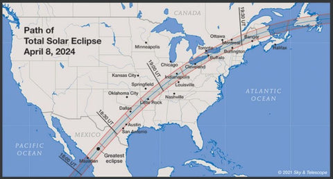 map of totality of solar. eclipse