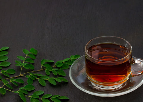 moringa tea and moringa leaves