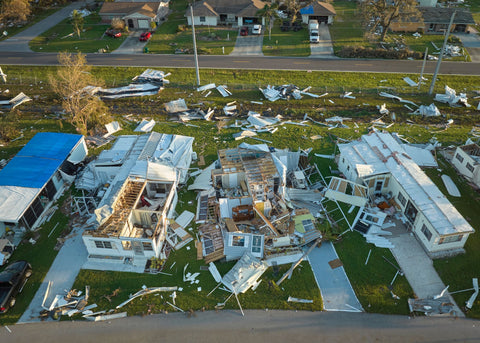 mobile home damage from tornado