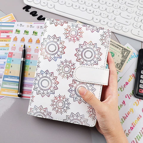 BUDGET BINDER FÜR BUDGETPLANER WEISS MANDALA