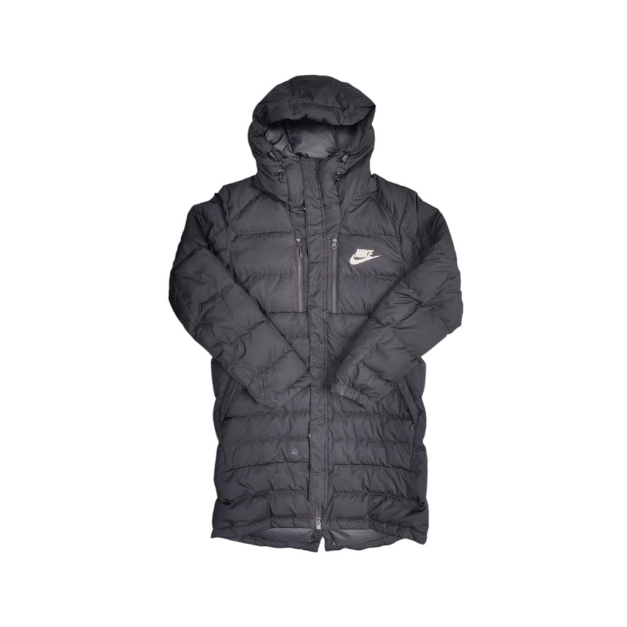 Image of Nike Down Fill Long Jacket Black