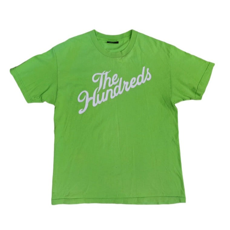 Image of The Hundreds Script Logo Green Tshirt