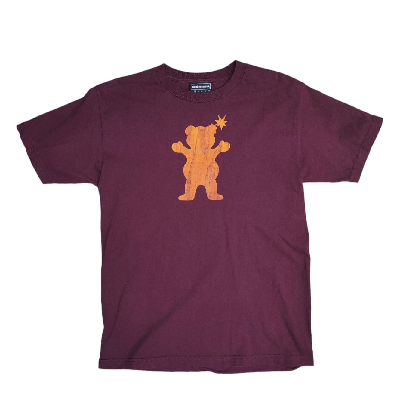 image of The Hundreds x Grizzly Griptape Bordeaux Tshirt