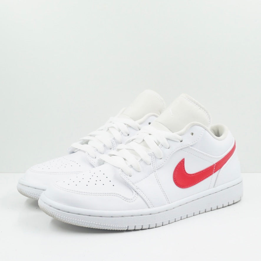 image of Jordan 1 Low White University Red (W)