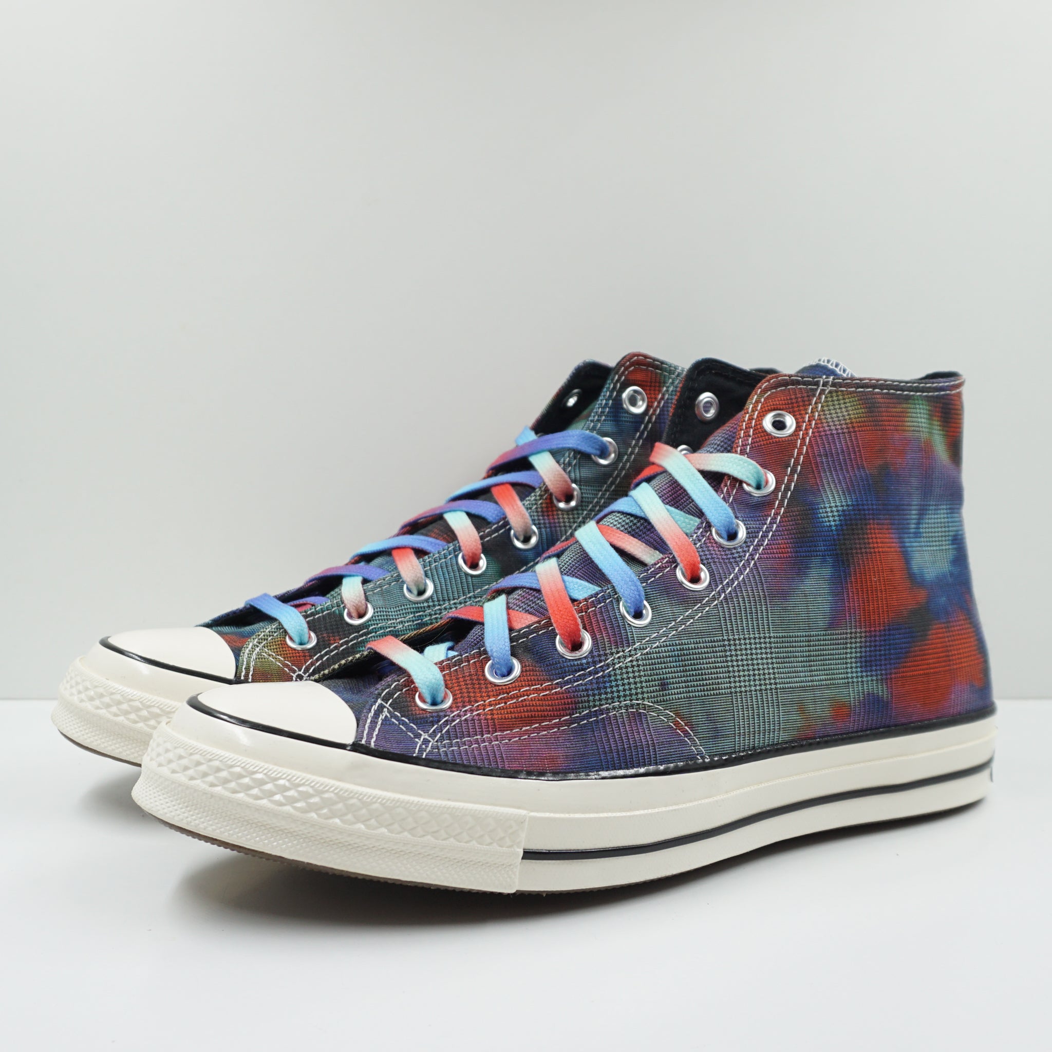 image of Converse Chuck Taylor All Star 70 Hi Tie Dye Plaid