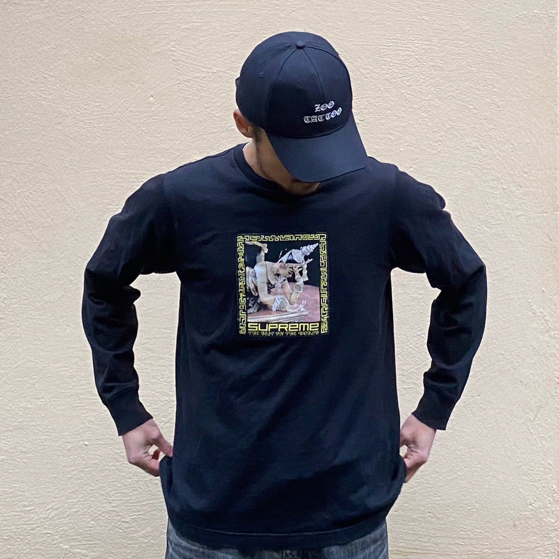 image of Supreme Best In the World Black Long Sleeve Tshirt