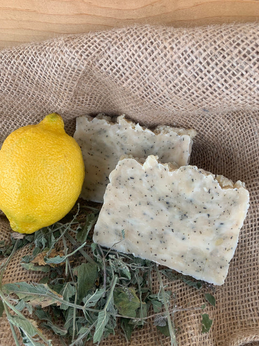 Lemon Pumice Handmade Beeswax Soap Bar