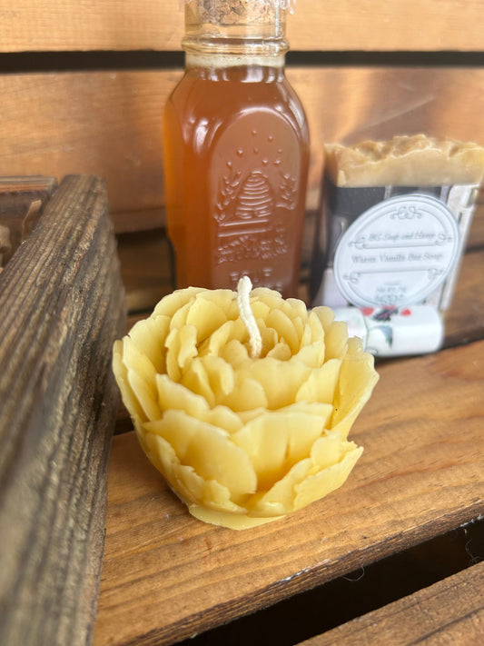 Medium Gift Basket: Pure Honey, Beeswax Candles, Soap, Lip Balm Tupelo & Wildflower Creamed Honey