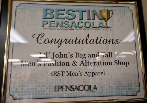 2023 vip best in pensacola winner best mens apparel lil johns big and tall