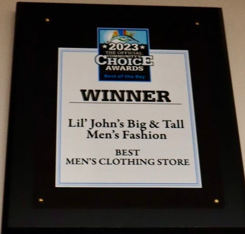 2023 png best of the bay winner best mens clothing store lil johns big and tall