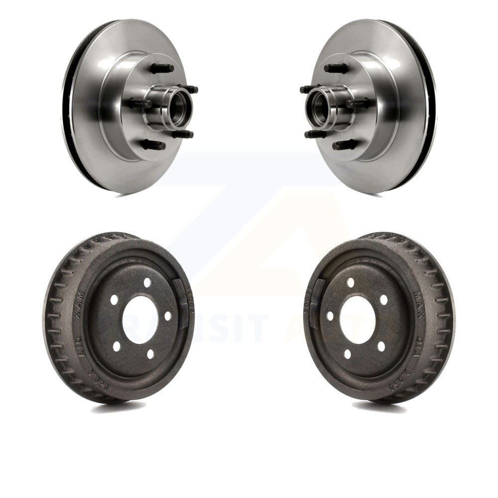 Front Disc Brake Rotor Hub Assembly Pair For Ford Ranger Mazda