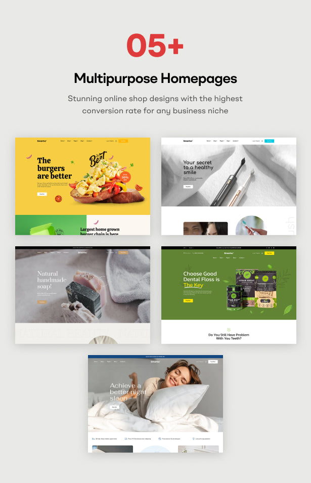 05+ Multipurpose Homepages