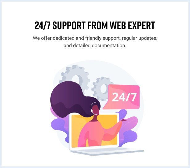 24/7 support from web expert 