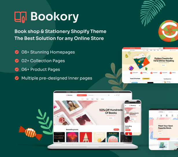Ap Bookory- Book shop & Stationery Shopify Theme