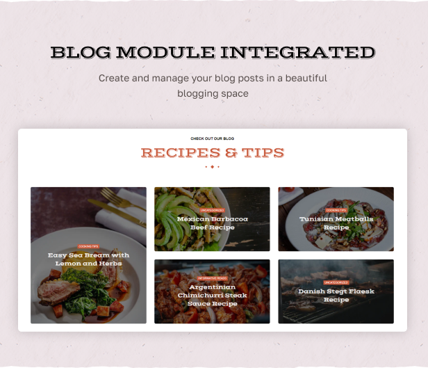 Create and manage your blog posts in a beautiful blogging space