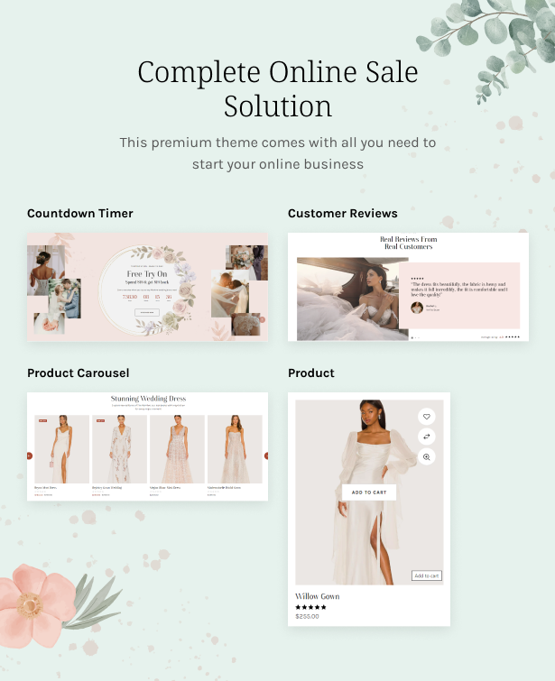 Complete Online sale solution