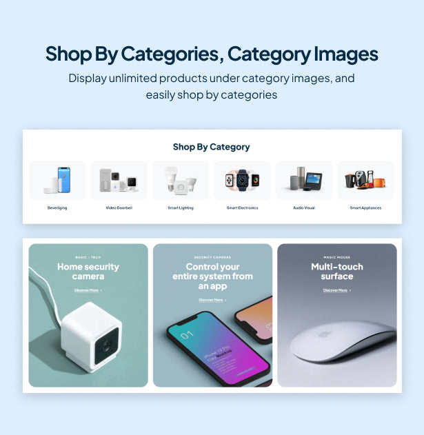 Shop by categories, category images