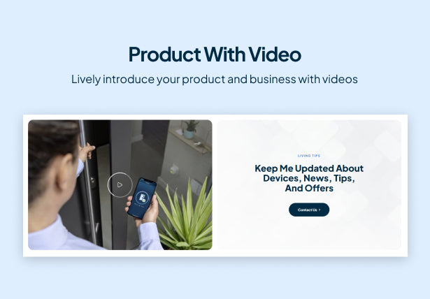 Product with Video