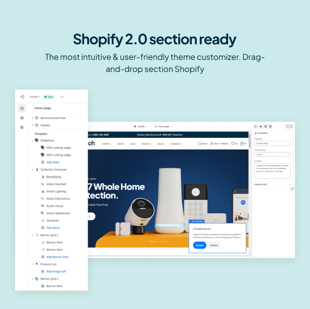 Shopify 2.0 section ready