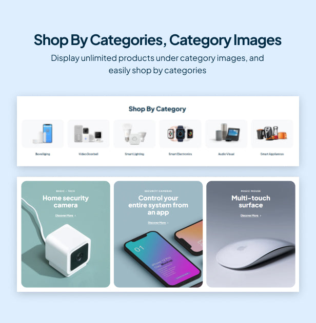 Shop by categories, category images