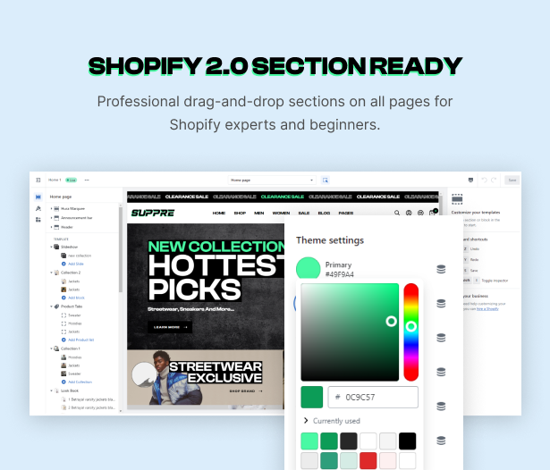 Shopify 2.0 Section ready 