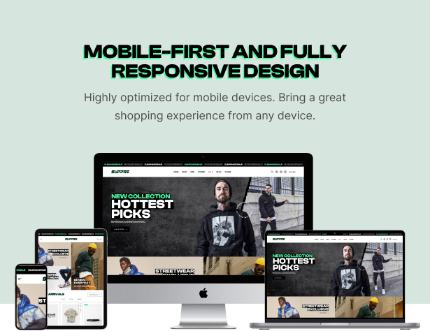 Mobile-first and Fully responsive design